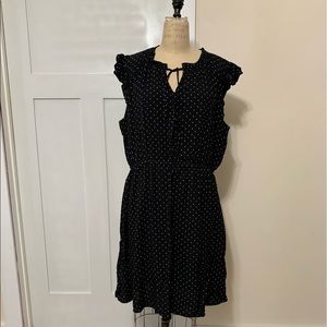 [Old Navy] Black Polka-dot Sleeveless Dress | Sz XL